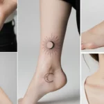 27 Easy Simple Sun and Moon Tattoo for Minimal and Timeless Tattoo Looks