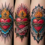 28 Artistic Neo-Traditional Sacred Heart Tattoos That Feel Unique