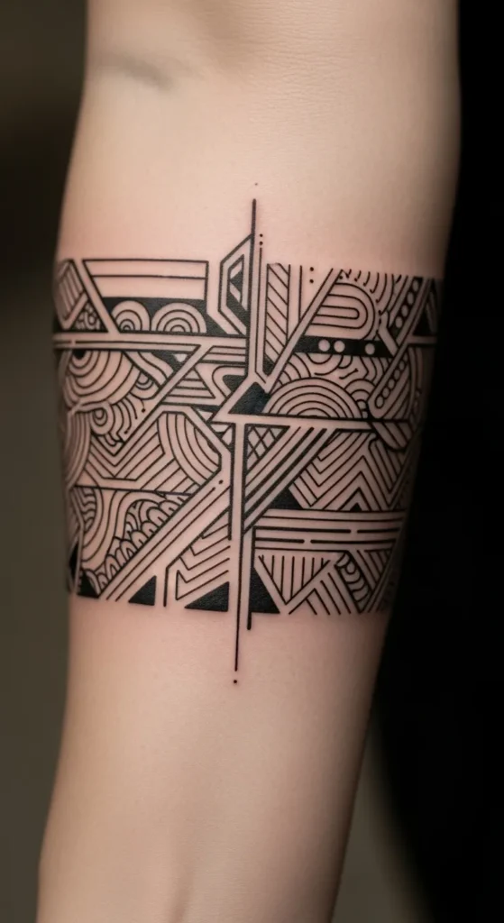 Abstract Line Mix Band