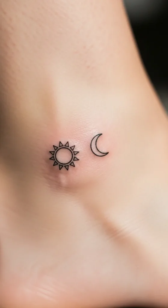  Ankle Tiny Sun Moon Duo