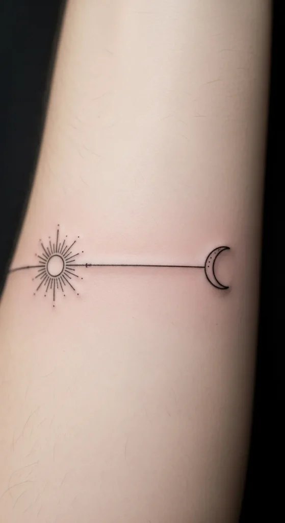  Balanced Sun and Moon Forearm Line
