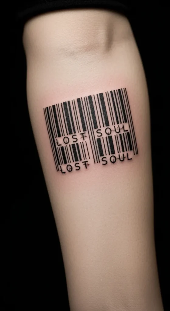 Barcode with Hidden Text
