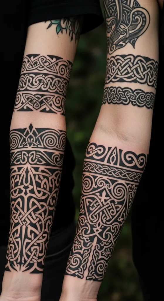 Celtic armband tattoo