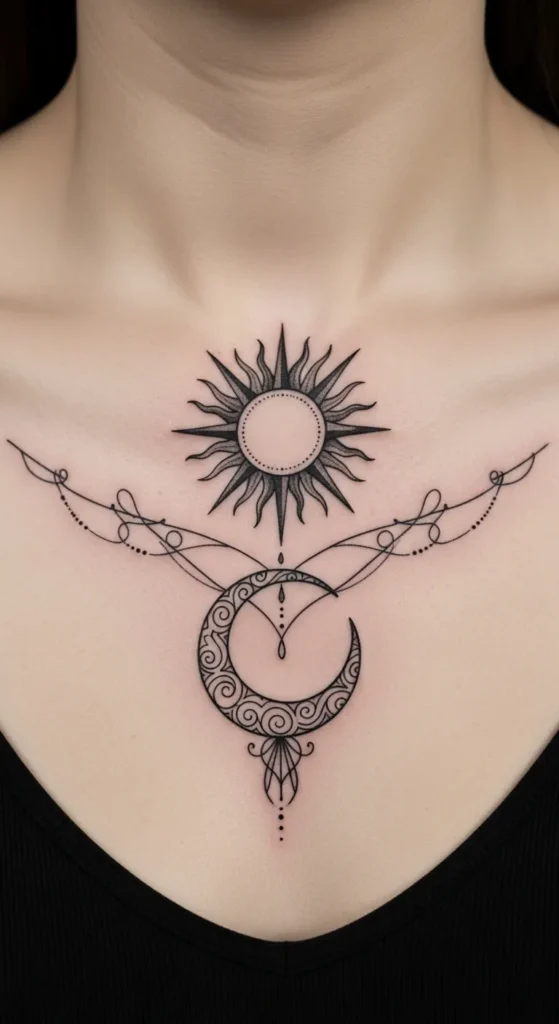 Chest Center Sun Moon Design