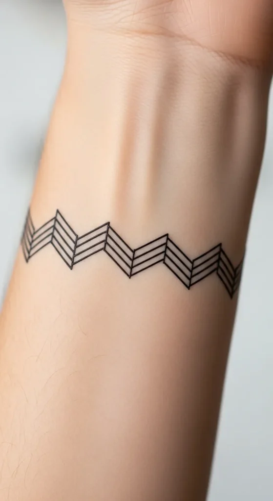 Chevron Thin Line Armband