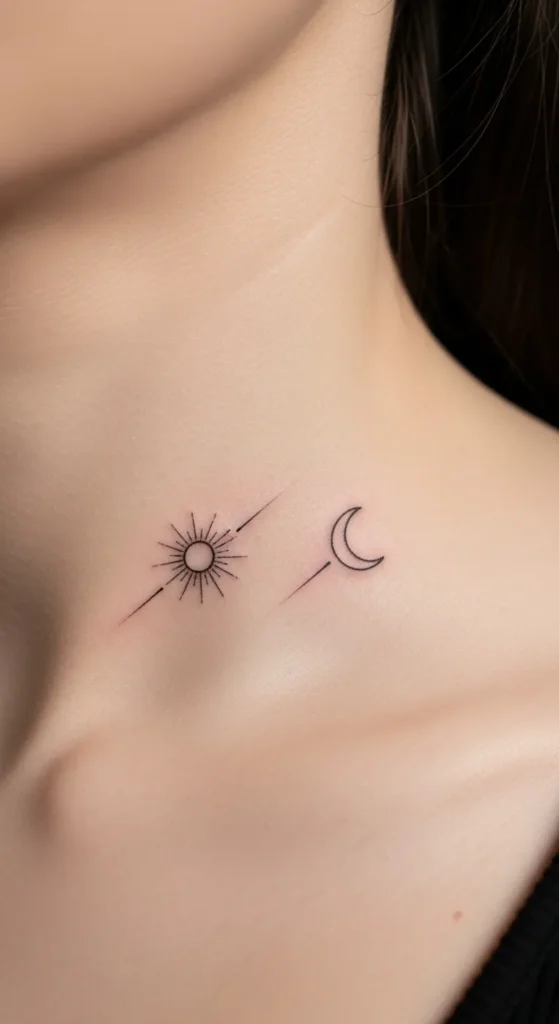 Collarbone Offset Sun and Moon