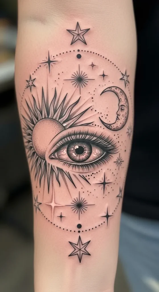  Cosmic Eye With Celestial Frame