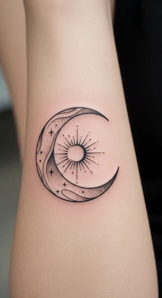  Crescent Moon Holding the Sun