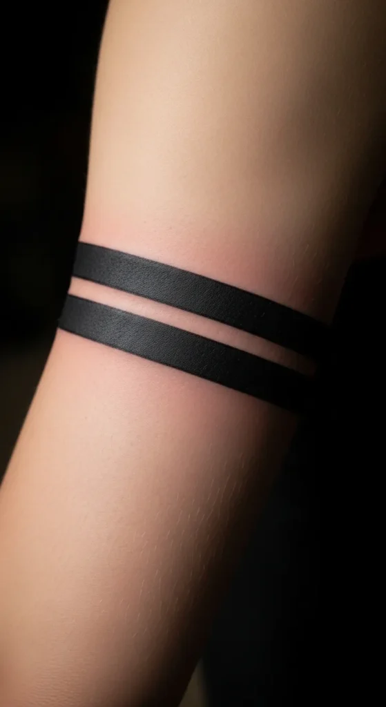 Double Band with Negative Space