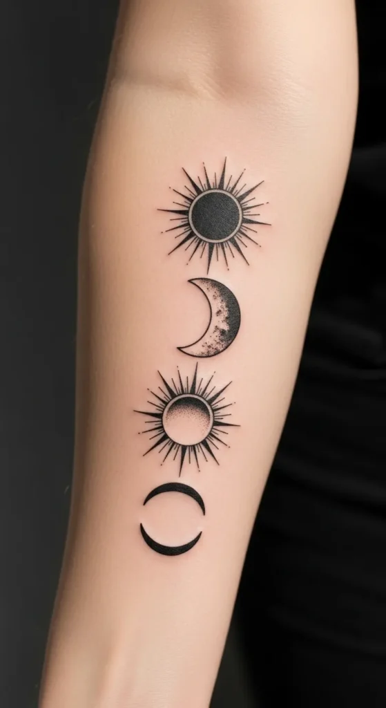 Double Sun and Moon Stack Design