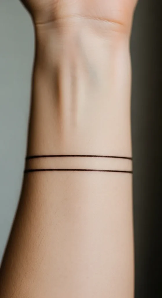 Double Thin Line Armband