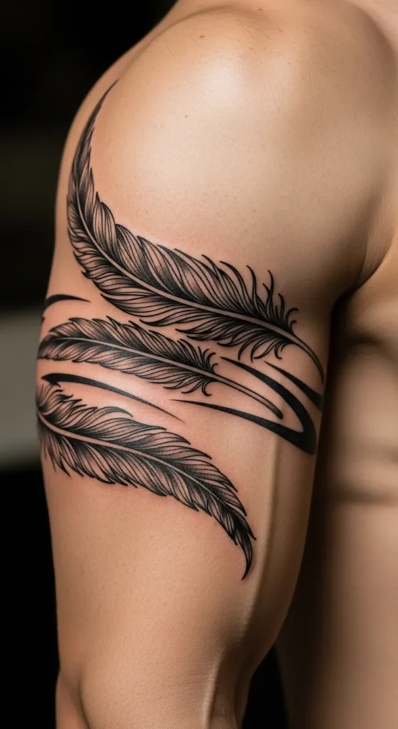 Feather Motif Armband