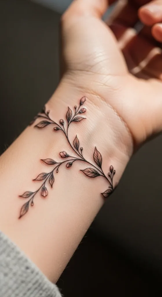 Floral Vine Wrist Wrap