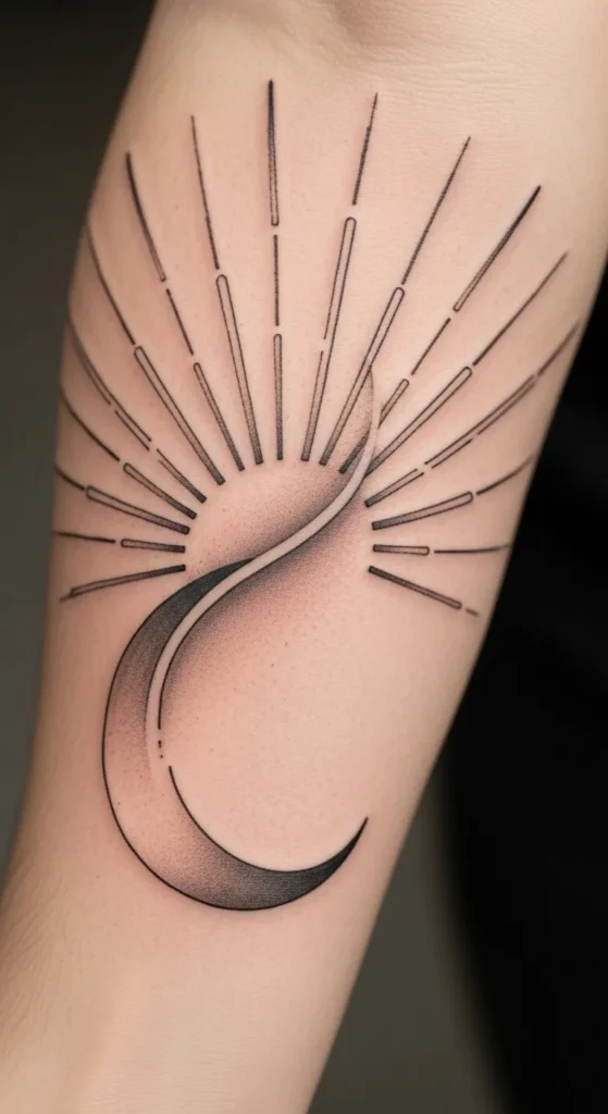 Flowing Sun Rays into Moon Shadows