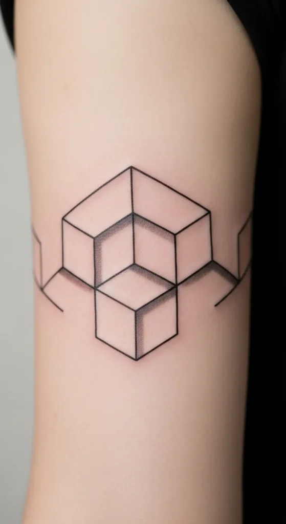 Geometric Cube Armband