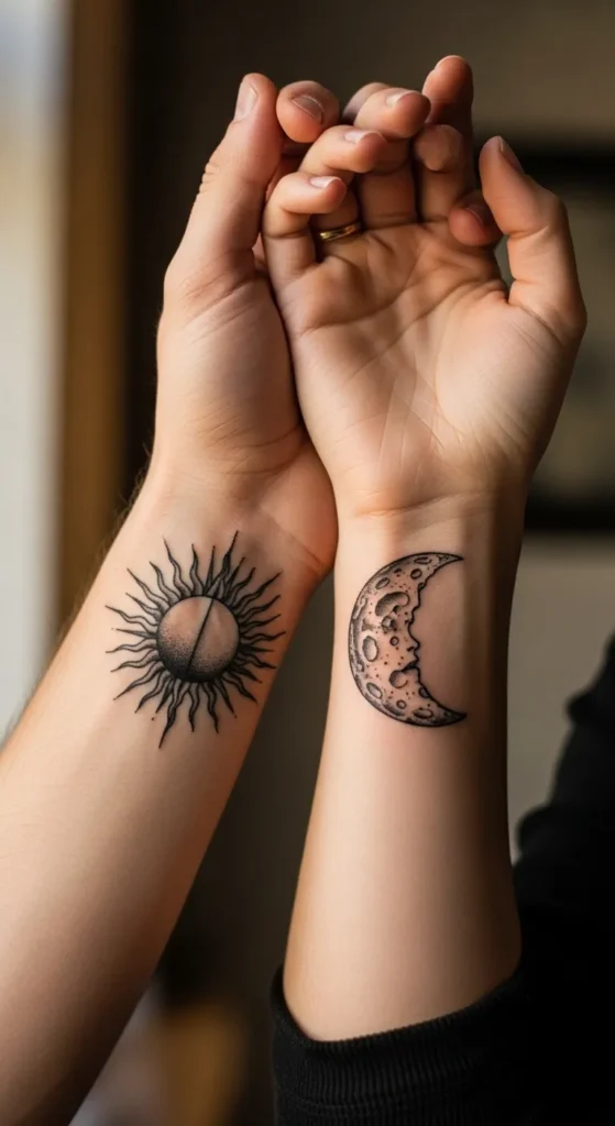 Half Sun Half Moon Split Design