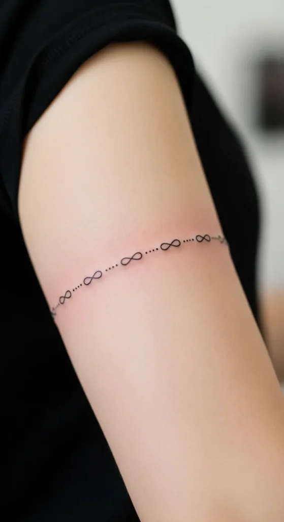 Infinity-Dot Hybrid Armband
