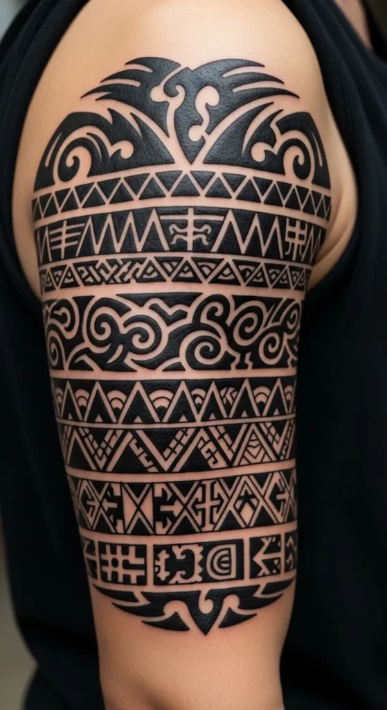 Layered Tribal Bands