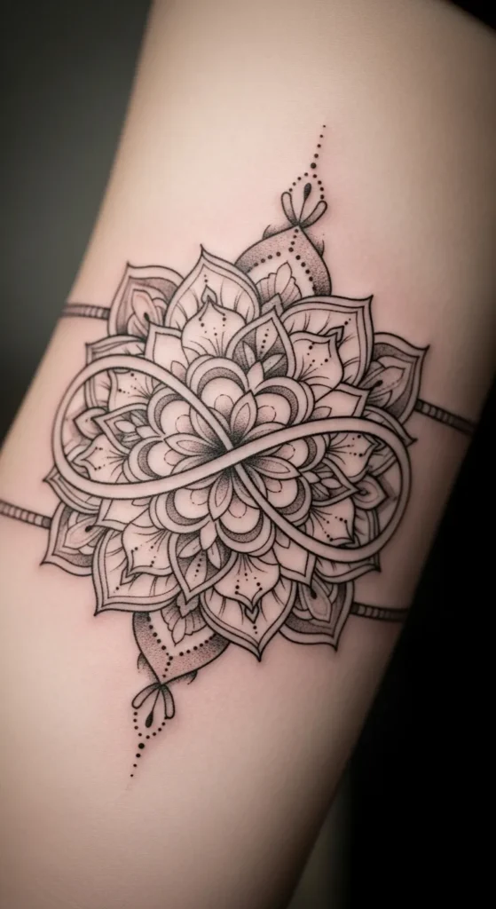 Mandala with Chevron and Dot Combo