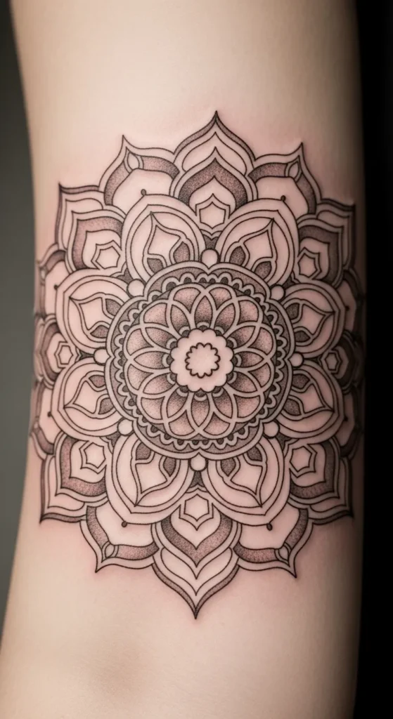Mandala with Starburst Accents