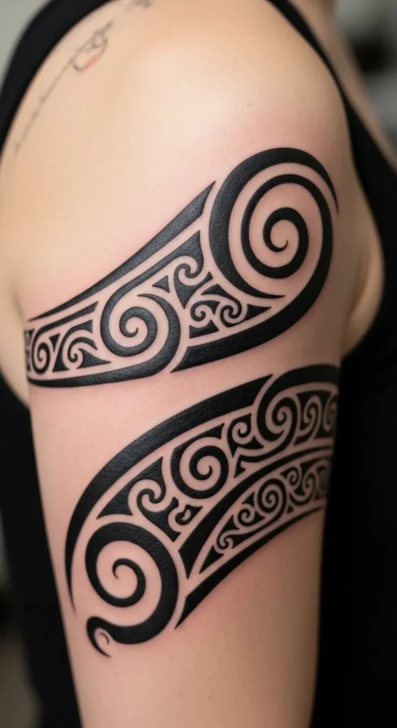 Maori Curve Pattern Band