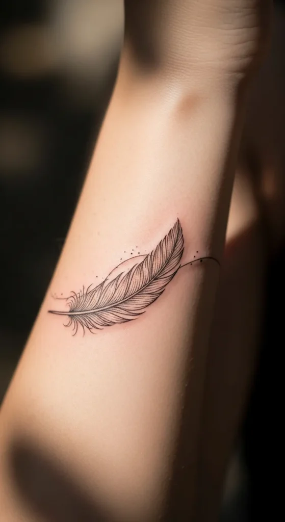 Minimal Feather Band