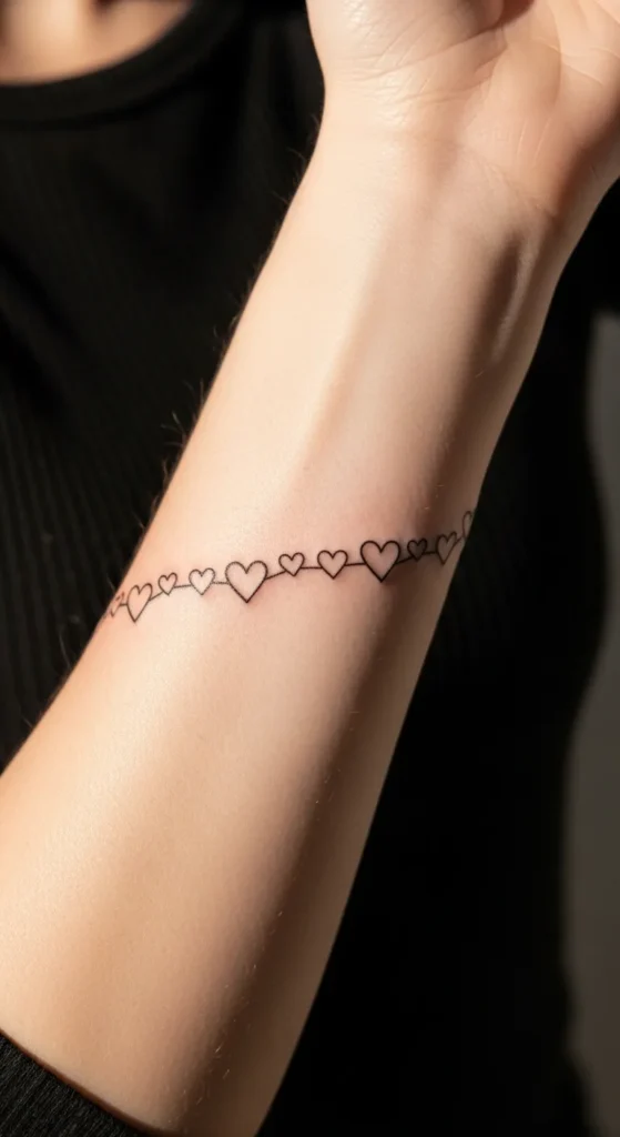 Minimal Heart Armband