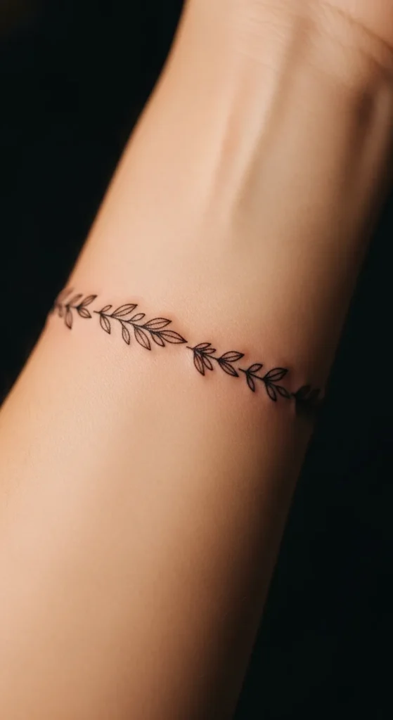 Minimal Leaf Armband