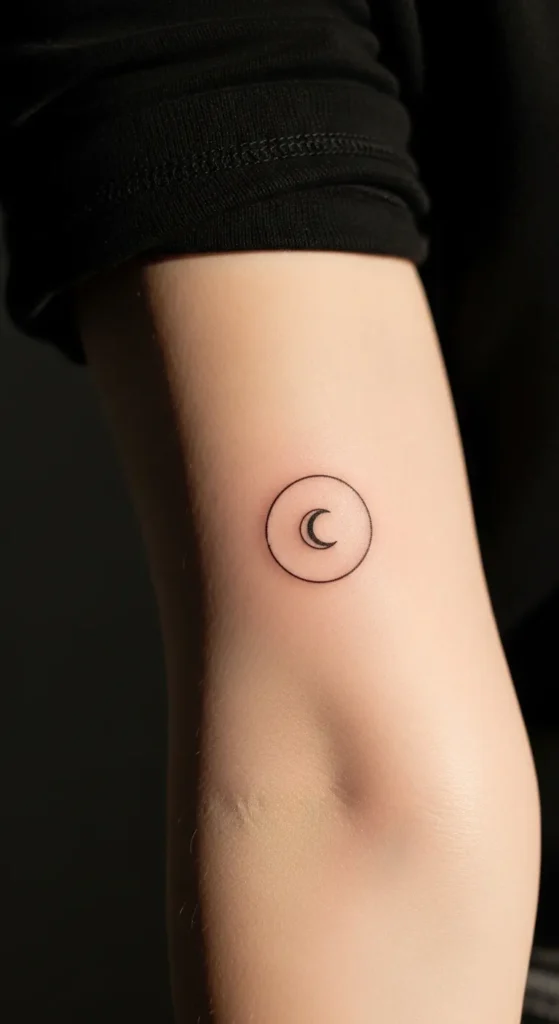  Minimal Moon Dot Circle