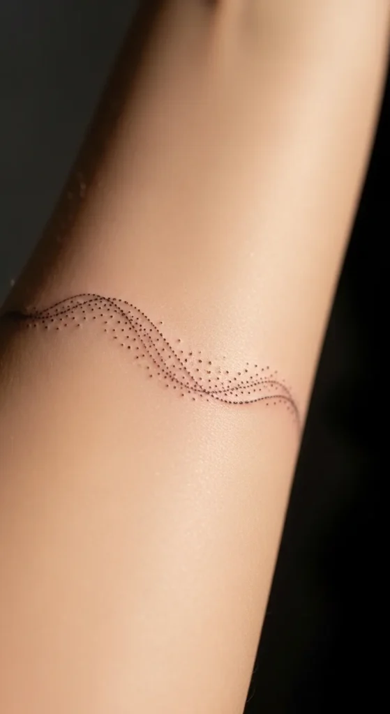 Minimal Wave-Dot Armband