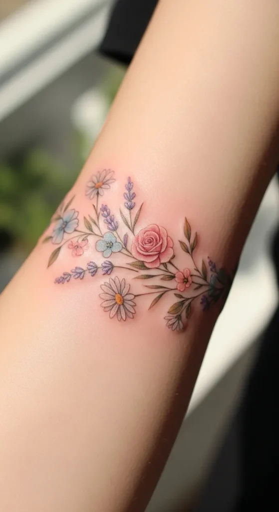 Mixed Pastel Blooms