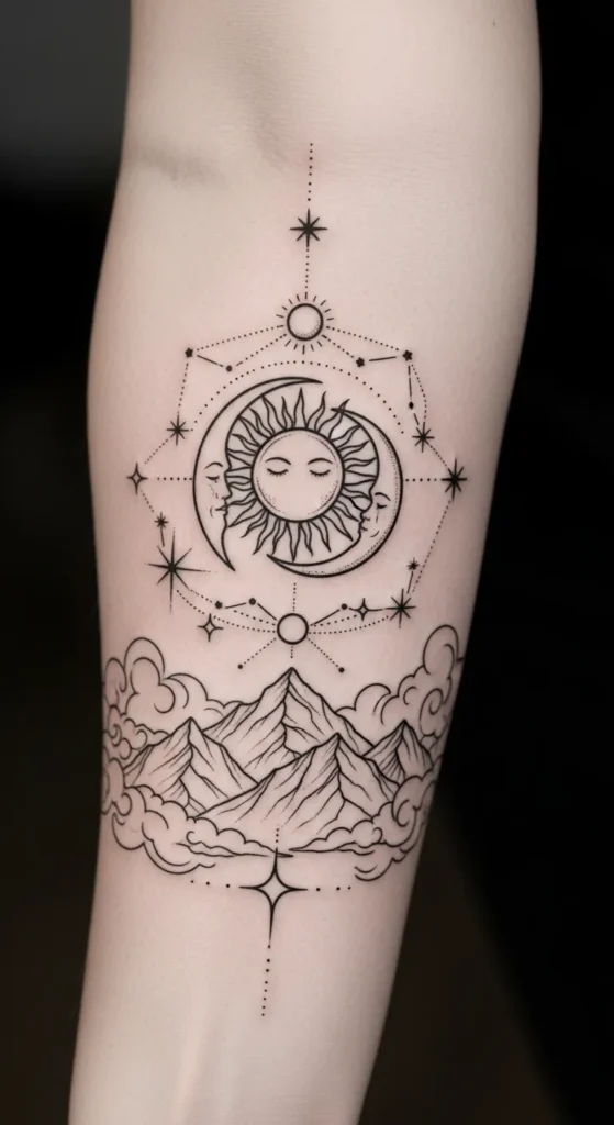 Nature Integrated Sun Moon