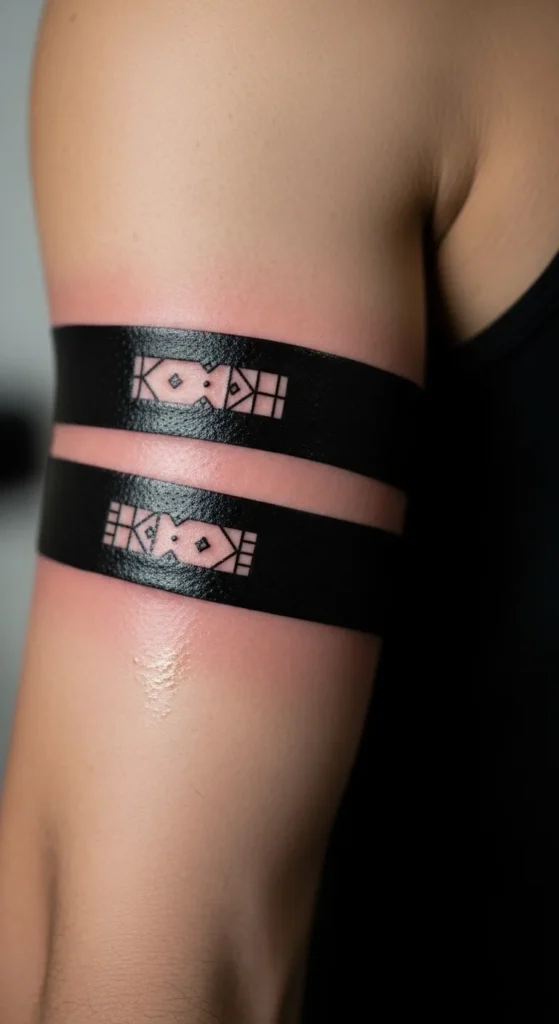 Negative Space Double Bands