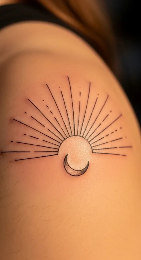 Rising Sun with Hidden Moon Curve