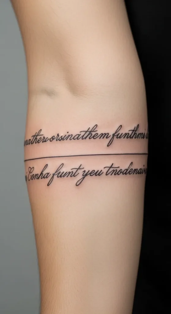 Script Wrapped Around Double Bands