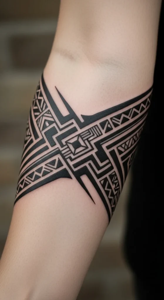 Sharp Geometric Line Band