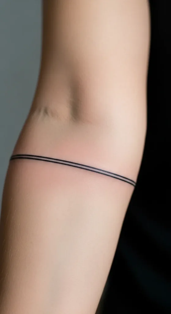 Single Clean Black Line Band