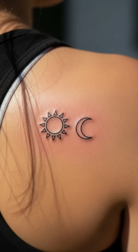 Small Behind-the-Shoulder Sun and Moon Pair