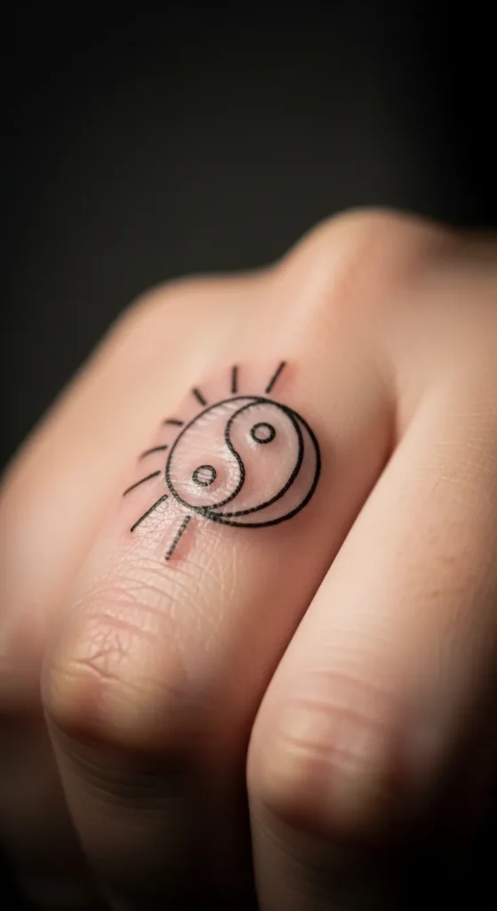 Small Finger Yin Yang Sun Moon