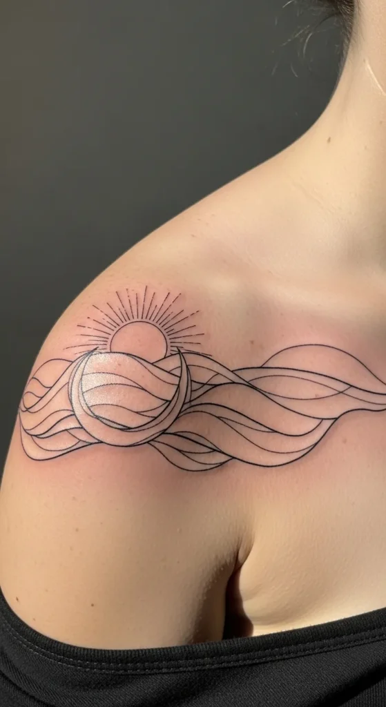 Soft Water-Inspired Sun and Moon Blend