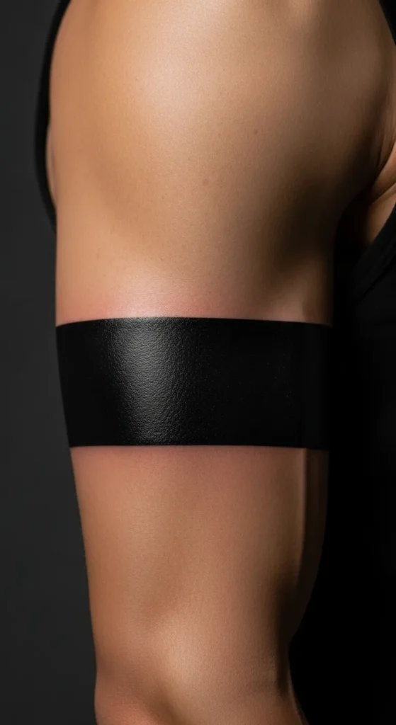 Solid Black Armor Band