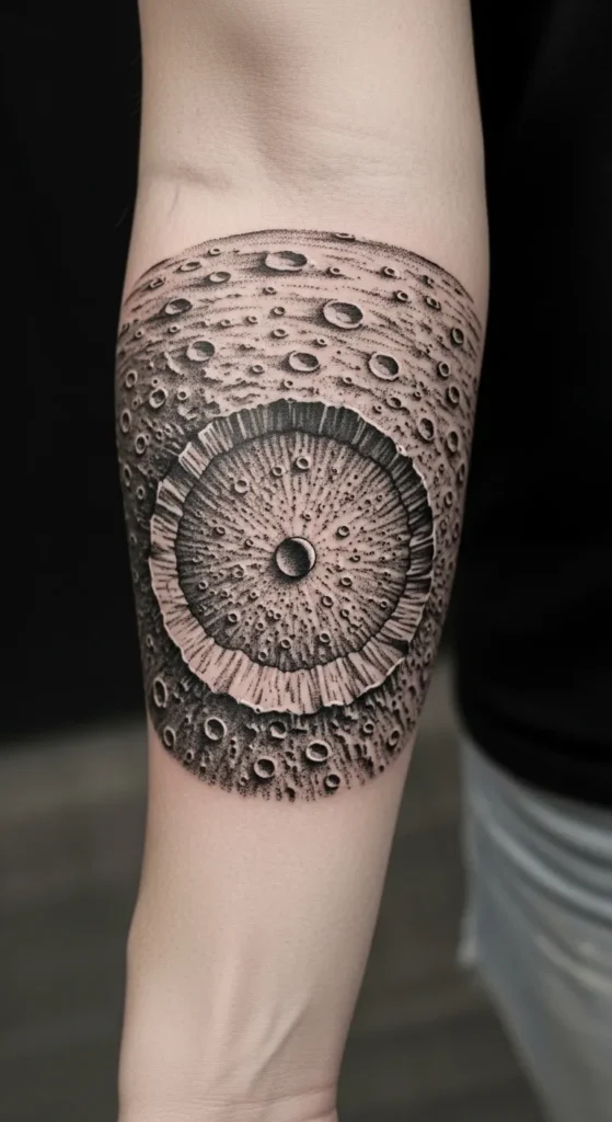  Sun Rays and Moon Crater Contrast