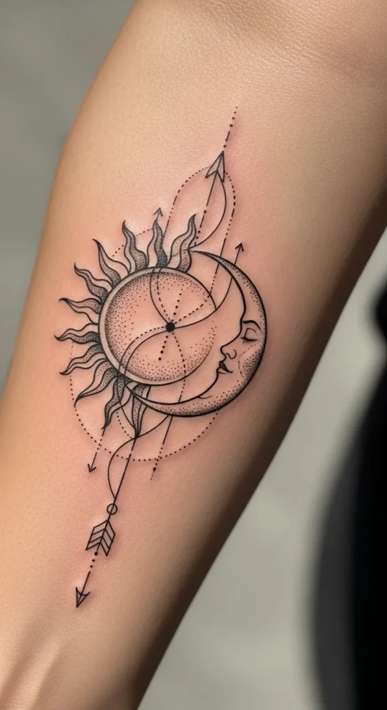 Sun and Moon Arrow Combination