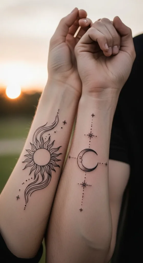 Sun and Moon With Shared Stars