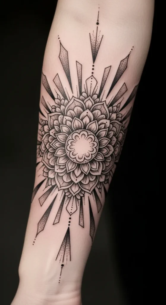 Sunburst Mandala Armband