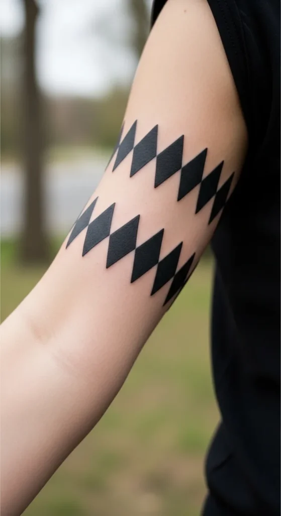 Thick Diamond Patterns