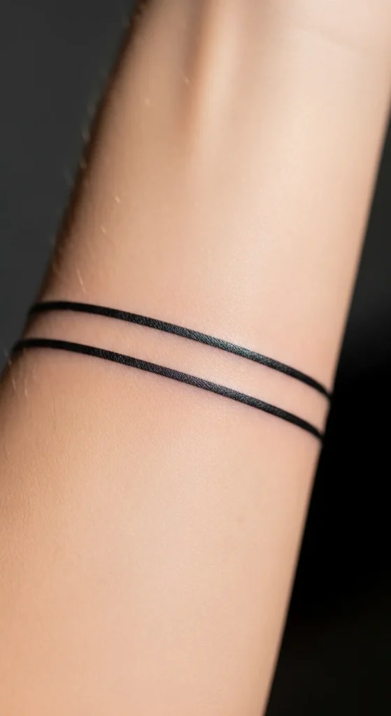 Thin Black Arm Band