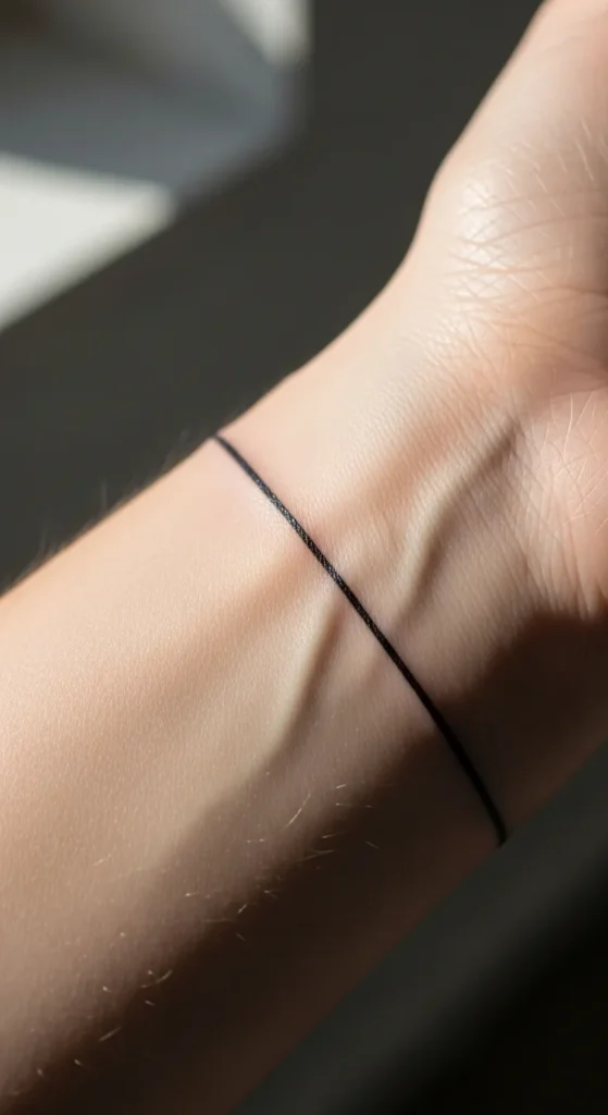 Thin Wrist Black Band