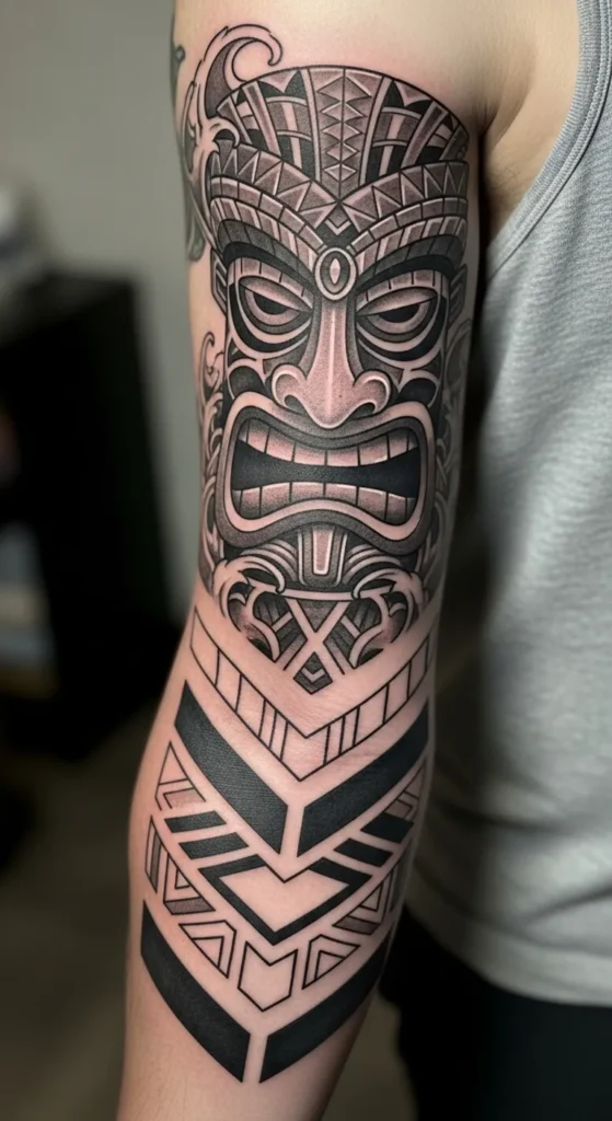 Tiki and Chevron Wrap