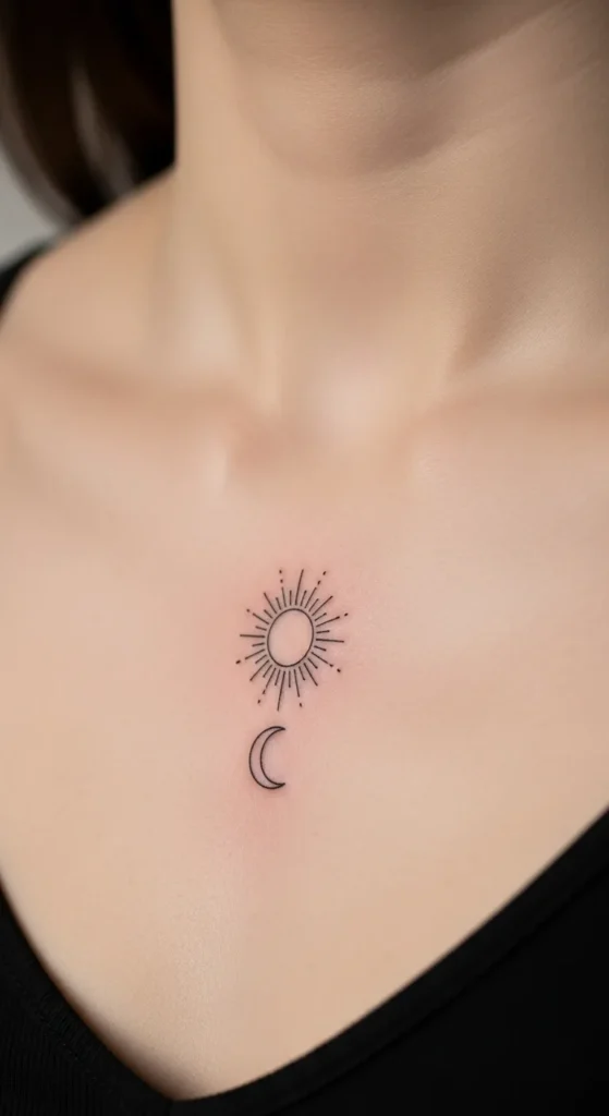  Tiny Chest Center Sun Moon Pair